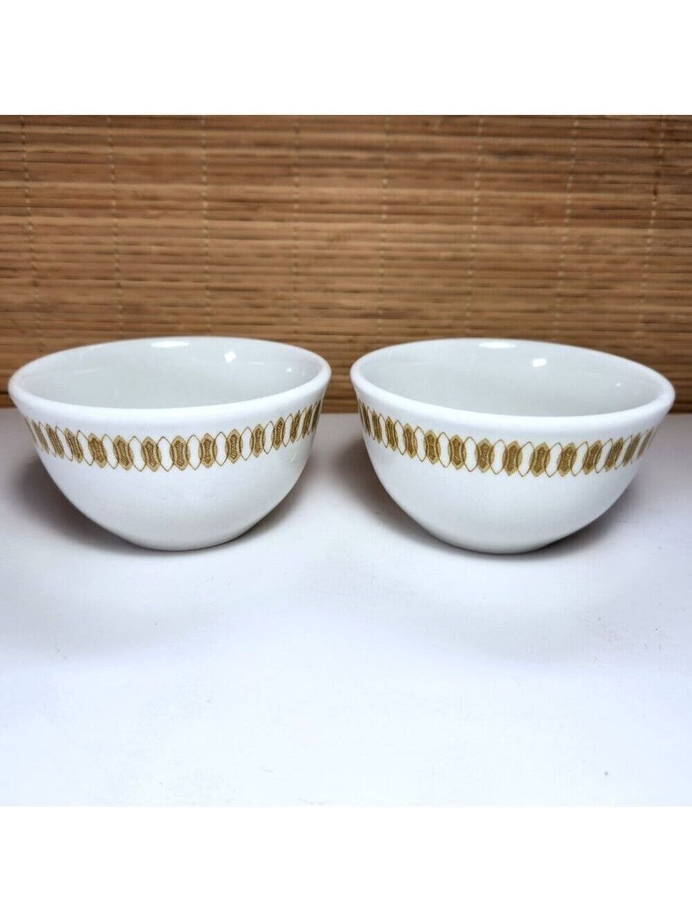 Royal Doulton Bowls Mayfair Pattern Set of 2 Hotel ware England MCM Steelite